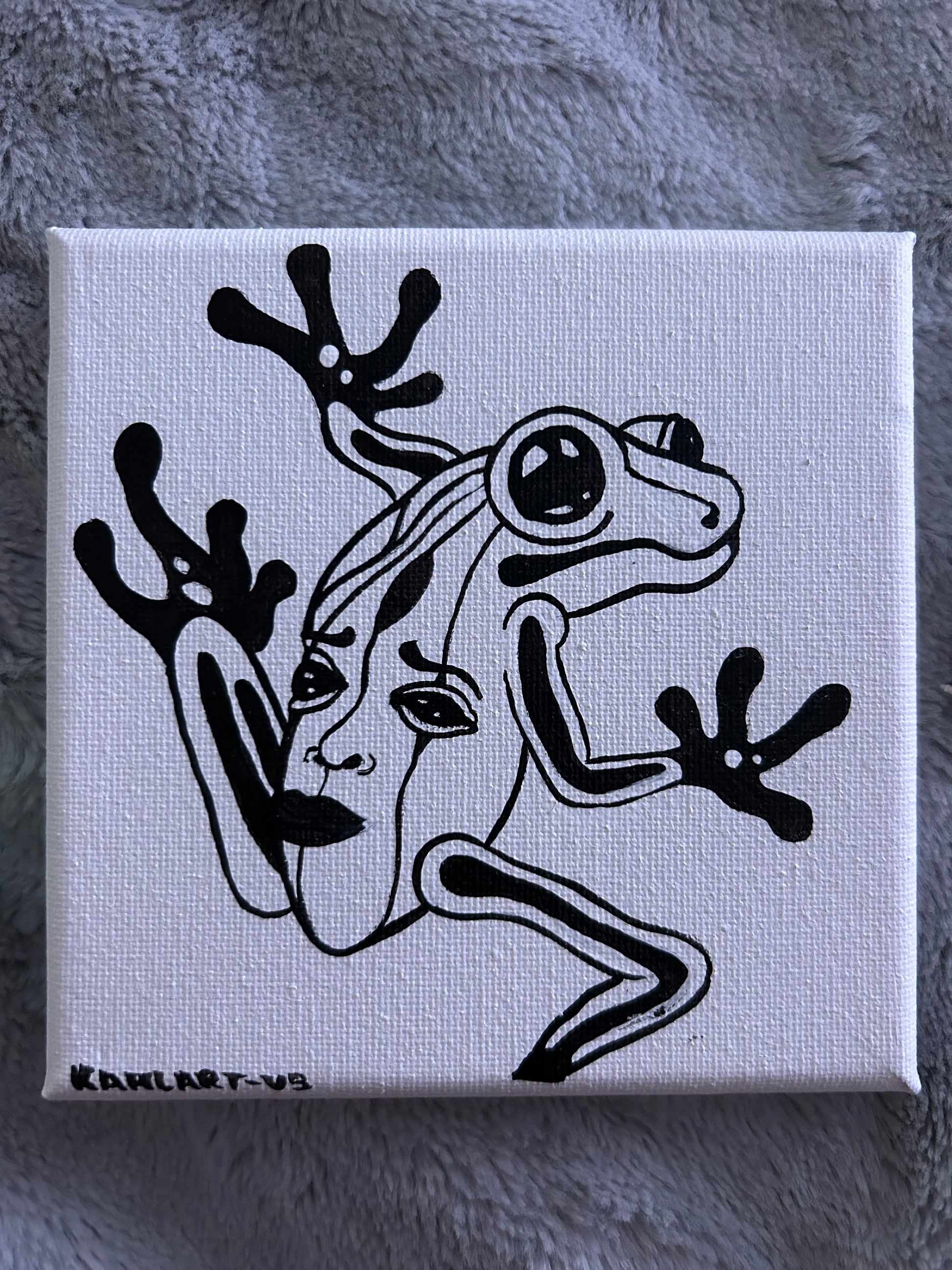 Frog Solid-Faced Canvas Print
